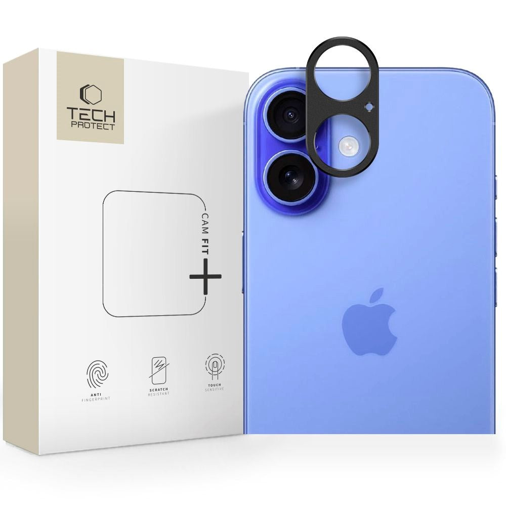 Tech-Protect - iPhone 17 - CamAlloy Fit+ Kameralinsebeskyttelsescover - Sort