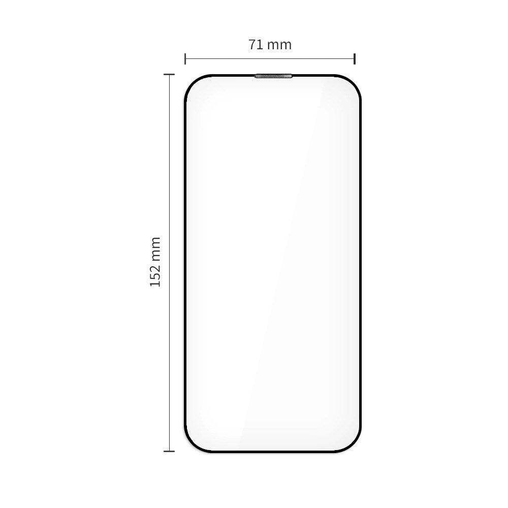 Tech-Protect - iPhone Air - Quick Set+ Skærmbeskyttelsesglas - 2 stk - Gennemsigtig / Sort Kant