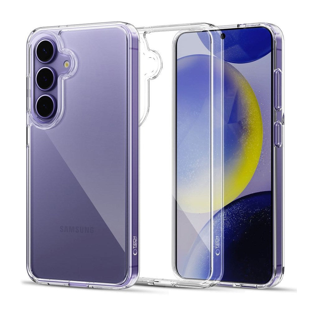 Samsung Galaxy S25 Tech-Protect Flexair Hybrid Bagside Cover - Gennemsigtig