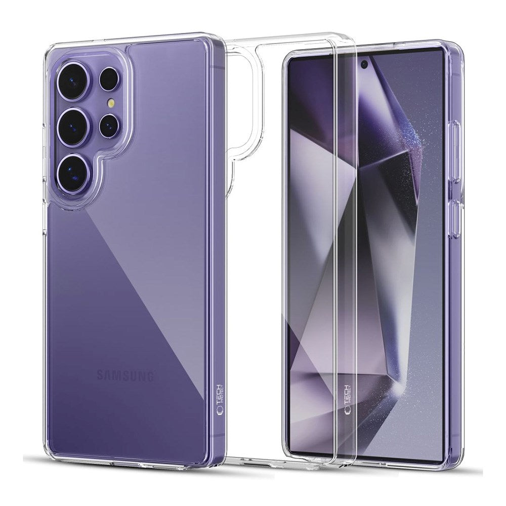 Samsung Galaxy S25 Ultra Tech-Protect Flexair Hybrid Bagside Cover - Gennemsigtig
