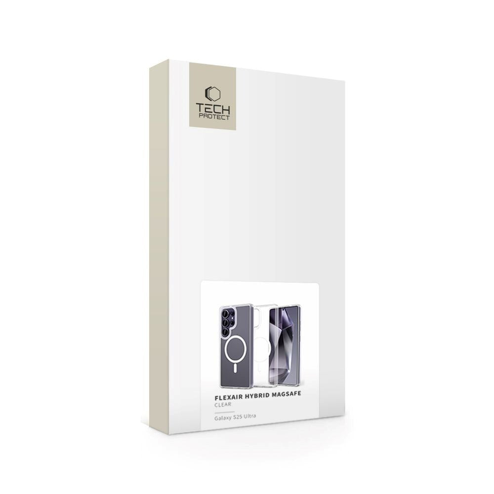 Samsung Galaxy S25 Ultra Tech-Protect Flexair Hybrid Bagside Cover - MagSafe Kompatibel - Gennemsigtig