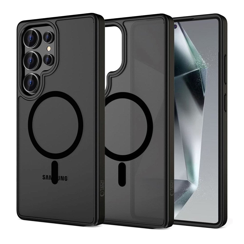 Samsung Galaxy S25 Ultra Tech-Protect Magmat Bagside Cover - MagSafe Kompatibel - Mat Sort