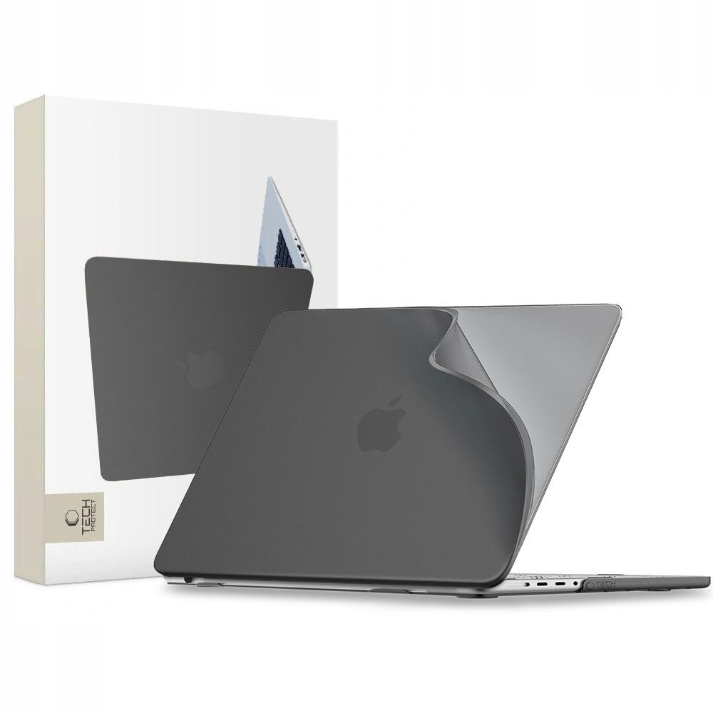 MacBook Pro 16 M5/M4/M3/M2/M1 (2026-2021) Tech-Protect Softshell Plast Cover - Mat Sort