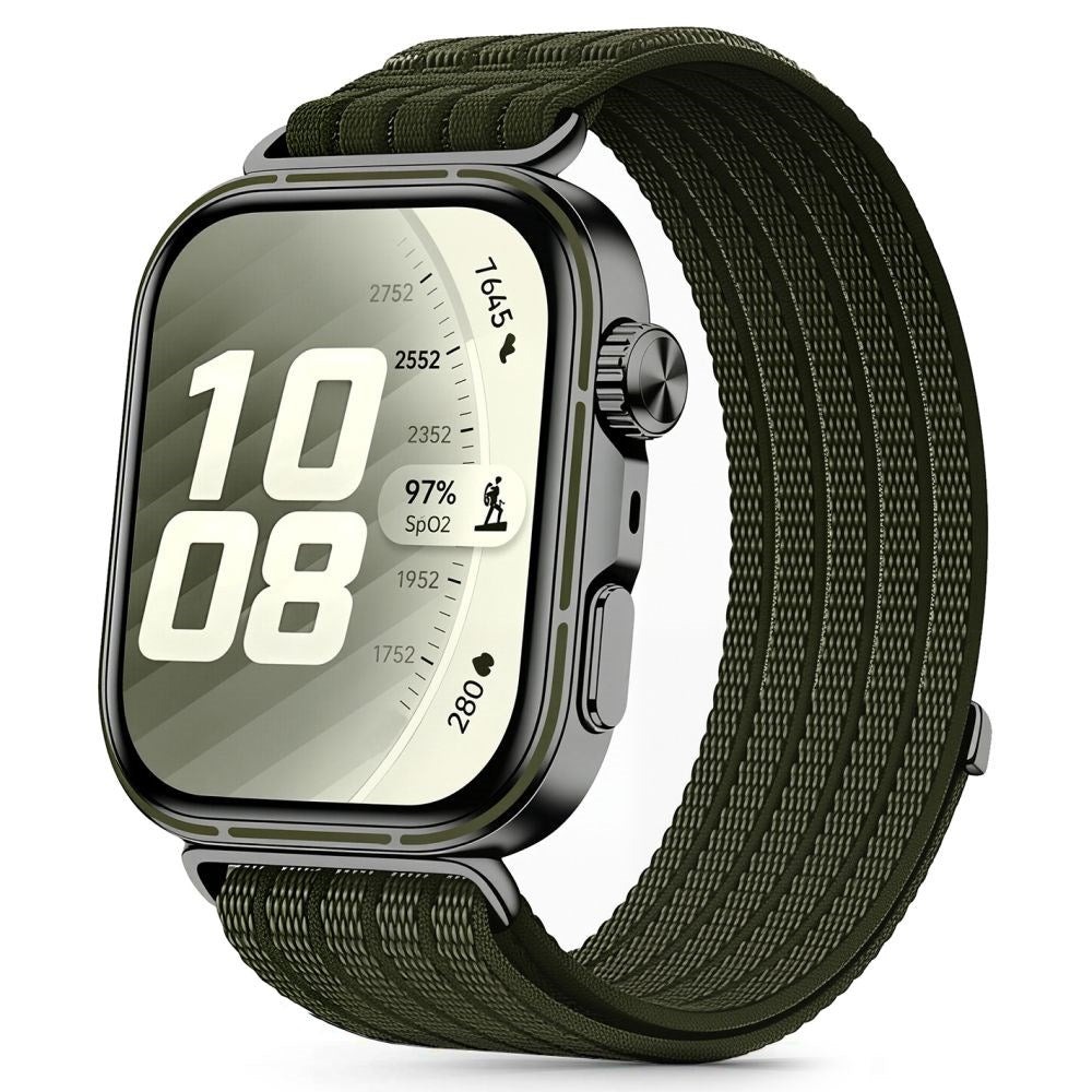 Tech-Protect Huawei Watch Fit 5 Pro / 5 / 4 Pro / 4 / 3 Nylon Smartwatch Rem - Grøn