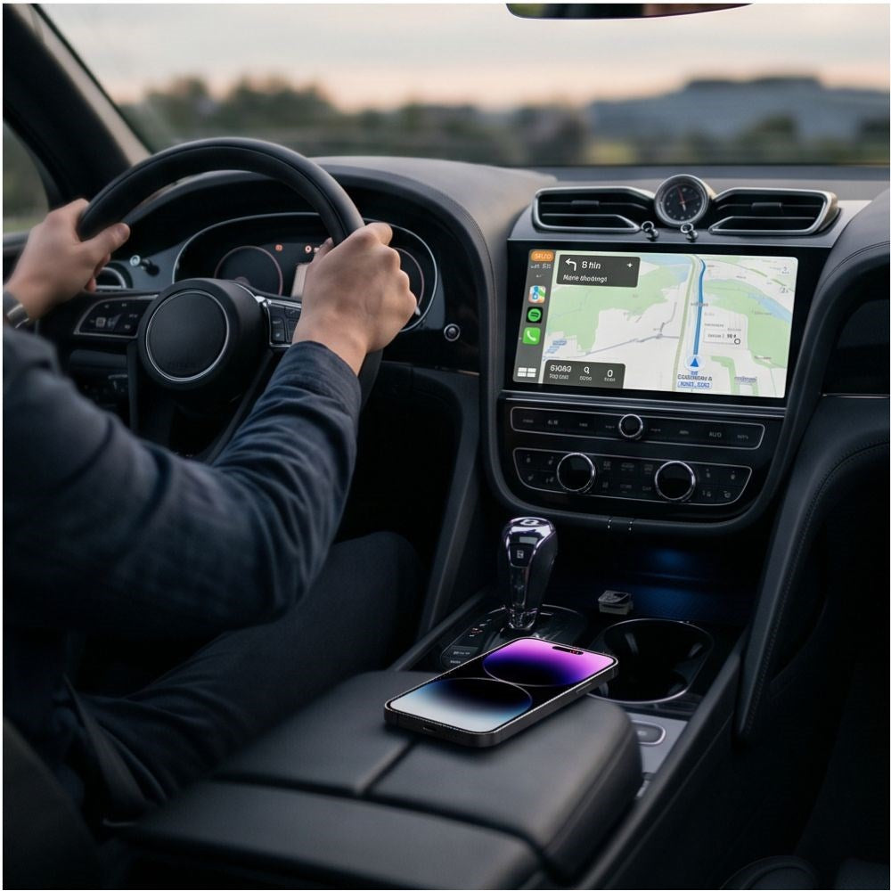 Tech-Protect UltraBoost CA01 Apple Carplay / Android Auto USB Adapter m. Bluetooth & WiFi - Sort