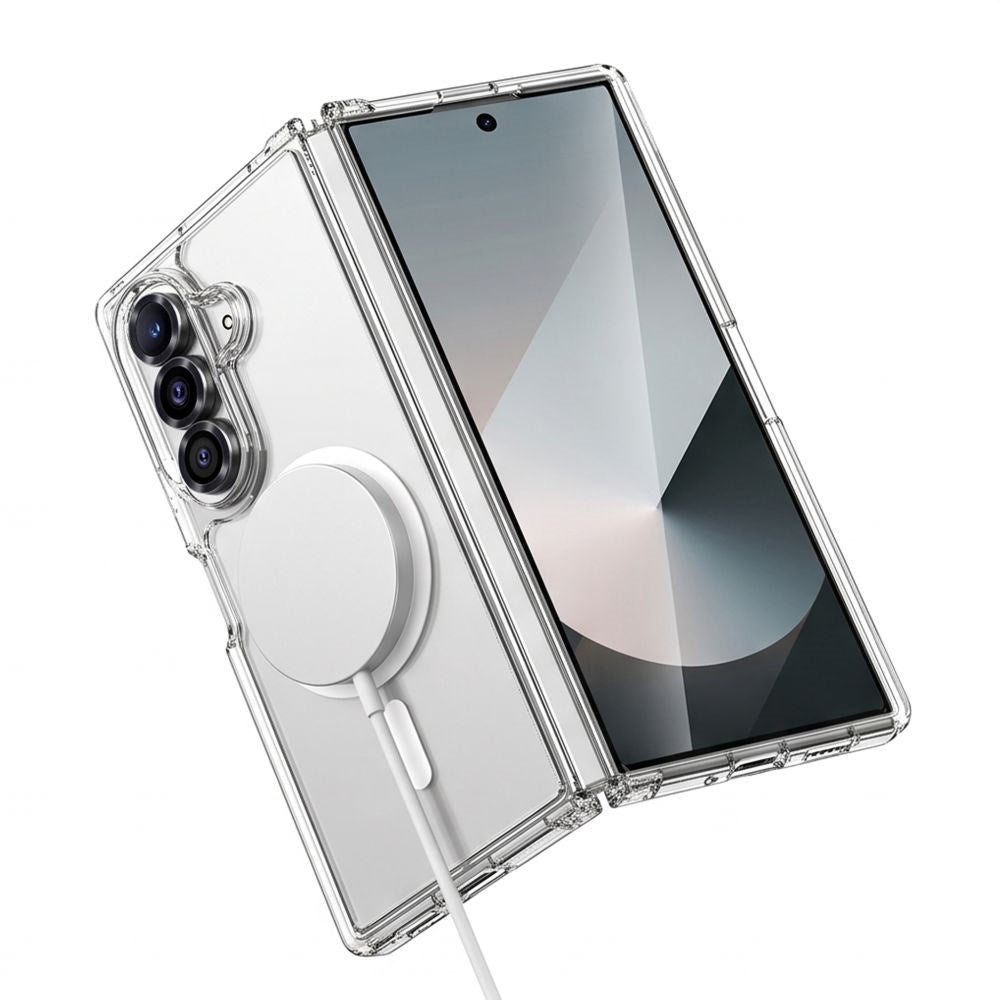 Samsung Galaxy Z Fold8 Ultra Tech-Protect Flexair Hybrid Bagside Cover - MagSafe Kompatibel - Gennemsigtig