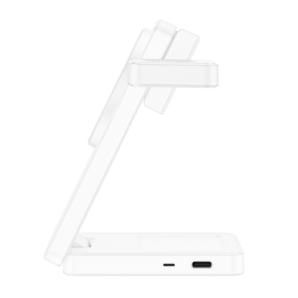 Tech-Protect 3-i-1 Trådløs MagSafe Oplader A56 25W - Hvid