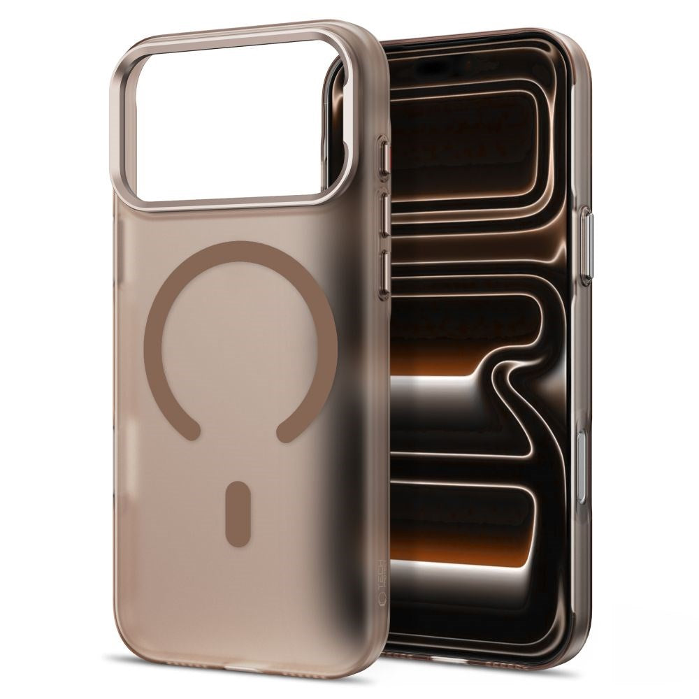 Tech-Protect iPhone 18 Pro / 17 Pro MagZero Mobil Cover - MagSafe Kompatibel - Matte Desert Gold