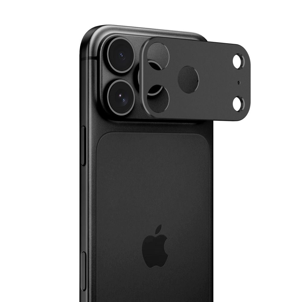 Tech-Protect iPhone 18 Pro CamAlloy Fit+ Kameralinsebeskyttelsescover - Sort