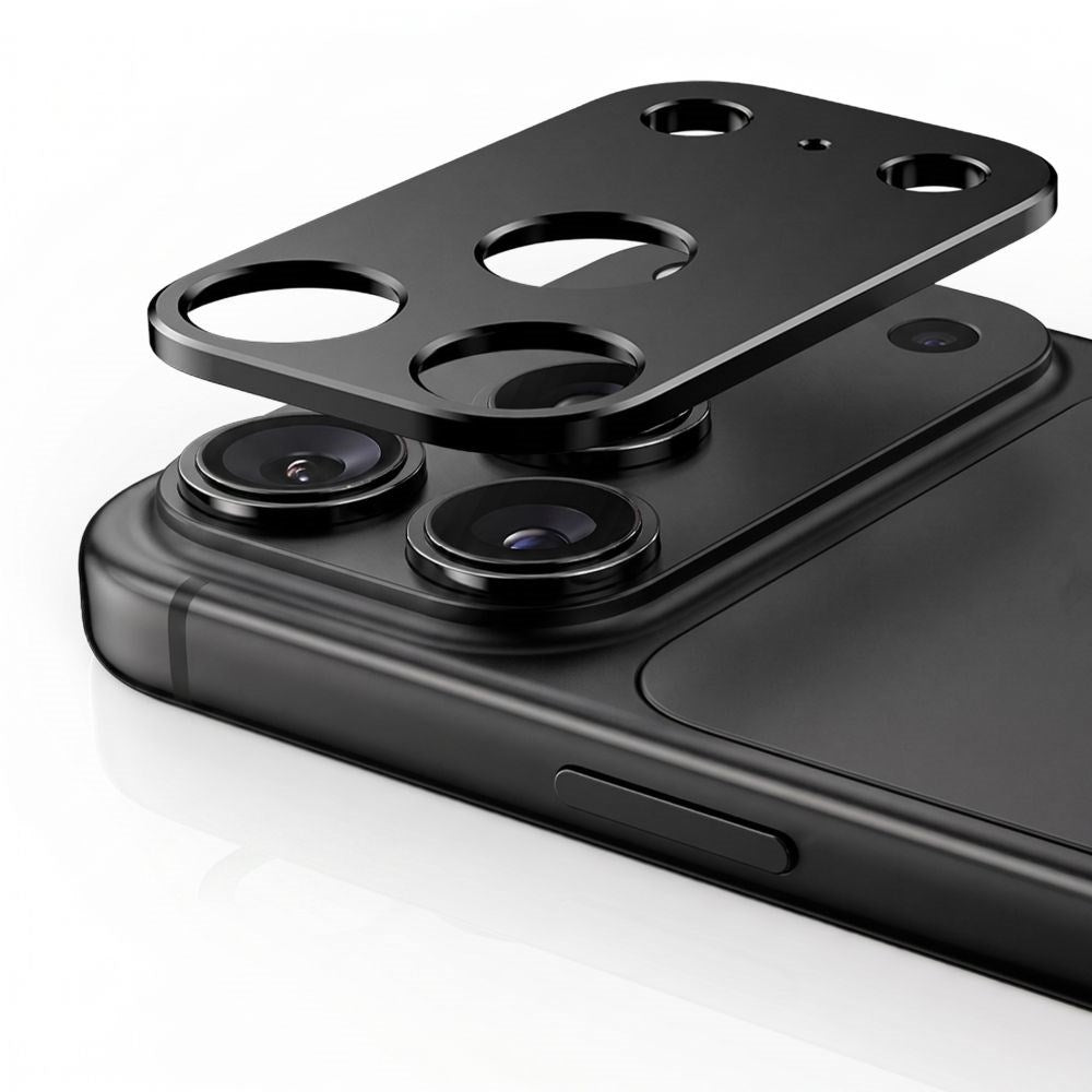 Tech-Protect iPhone 18 Pro CamAlloy Fit+ Kameralinsebeskyttelsescover - Sort