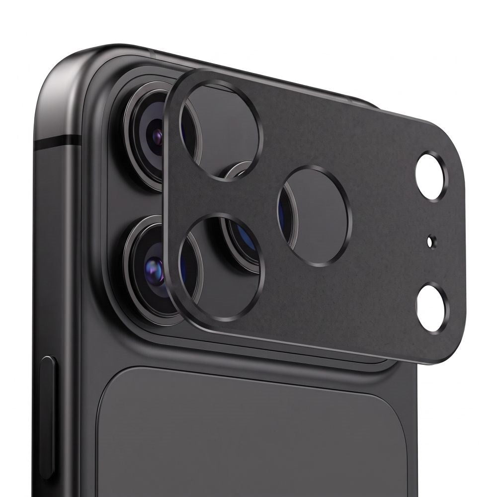 Tech-Protect iPhone 18 Pro Max CamAlloy Fit+ Kameralinsebeskyttelsescover - Sort