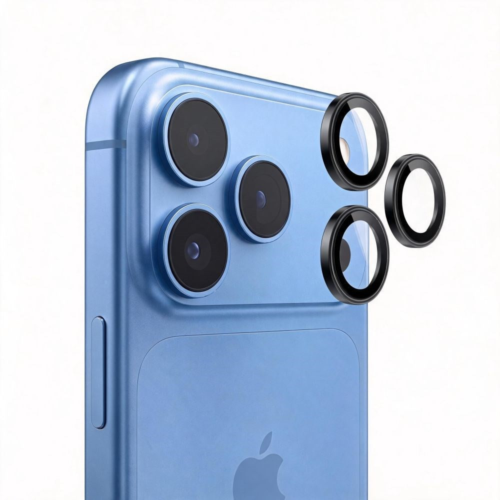 Tech-Protect iPhone 18 Pro / 18 Pro Max Camring Fit+ Kameralinsebeskyttelse - Sort