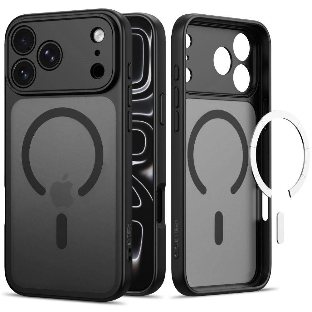 Tech-Protect BasicMag iPhone 17 Pro Max / 18 Pro Max Hybrid Bagside Cover - MagSafe Kompatibel - Mat Sort