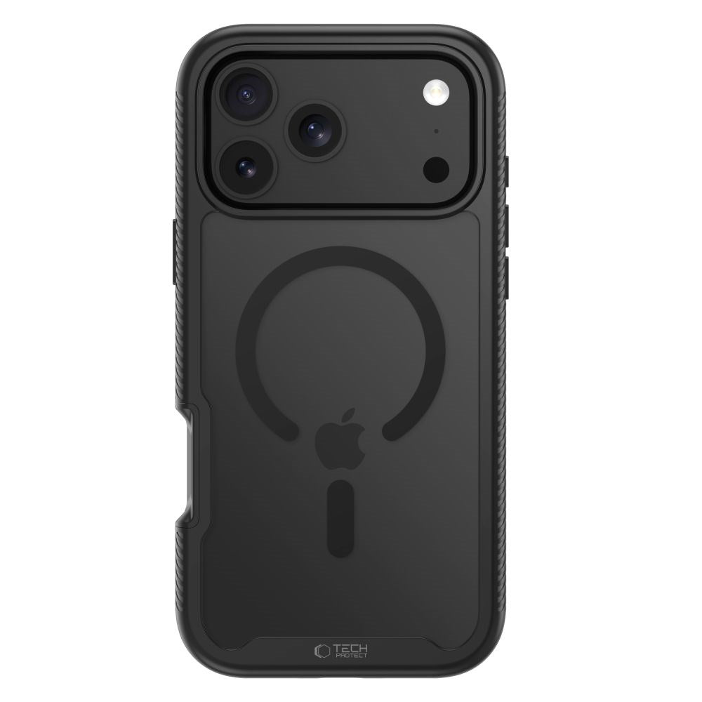 Tech-Protect iPhone 18 Pro Max / 17 Pro Max Defense Mobil Cover med Skærmbeskyttelse - MagSafe Kompatibel - Matte Black