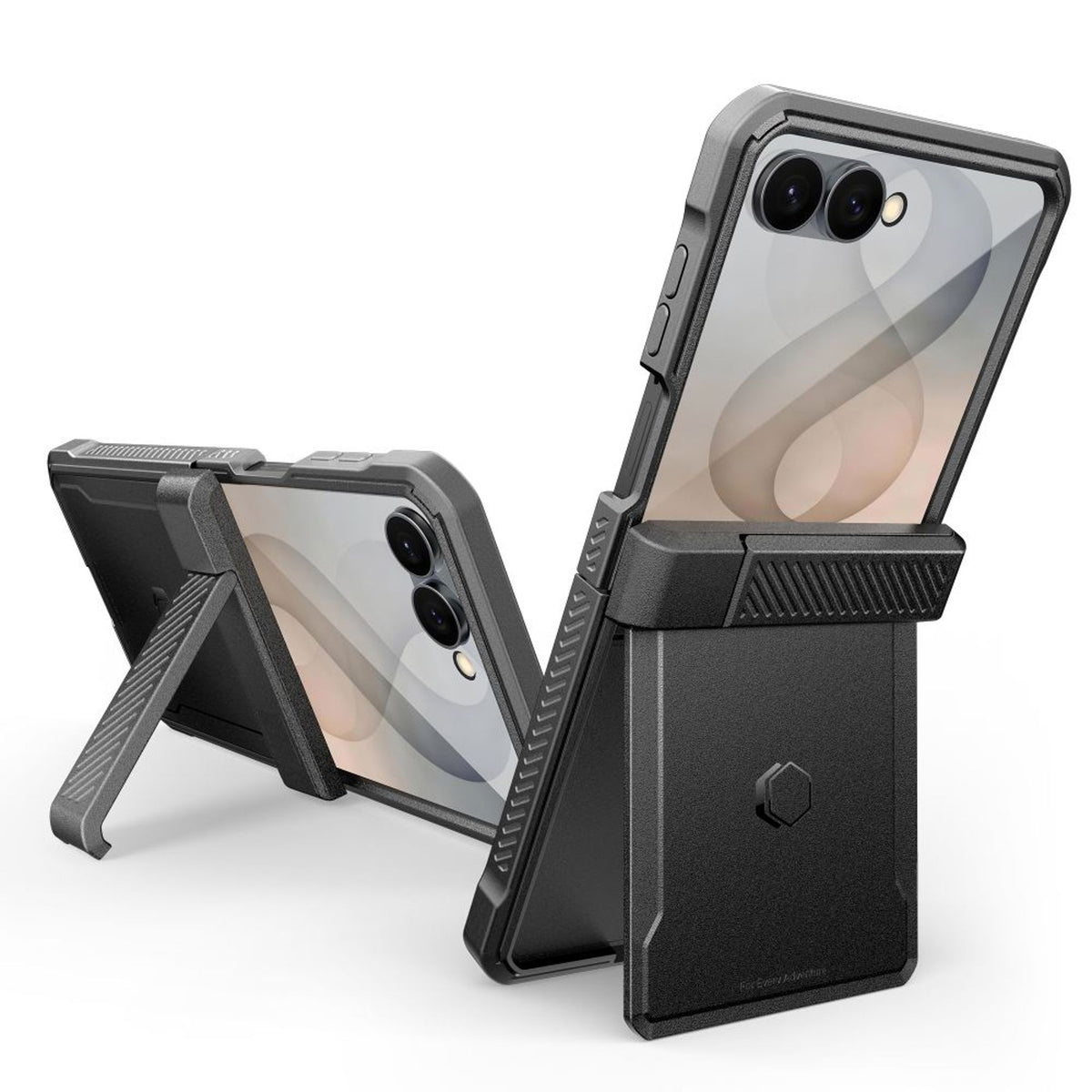 Samsung Galaxy Z Flip8 Tech-Protect Kevlar Pro Håndværker Cover - Sort