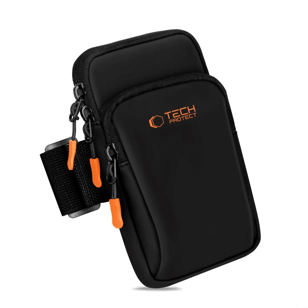 Tech-Protect - Løbearmbånd - Universal - Sort / Orange