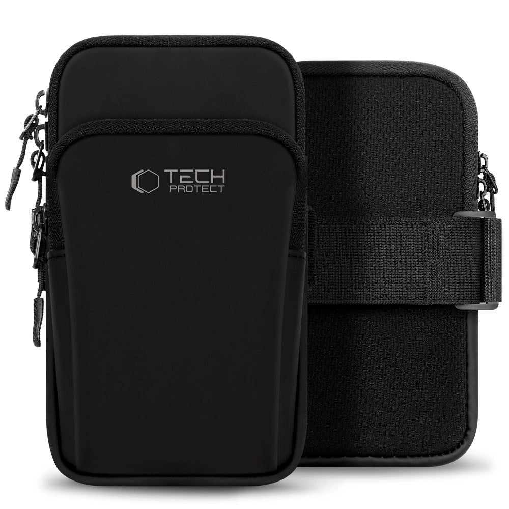 Tech-Protect - Løbearmbånd - Universal - Sort / Hvid