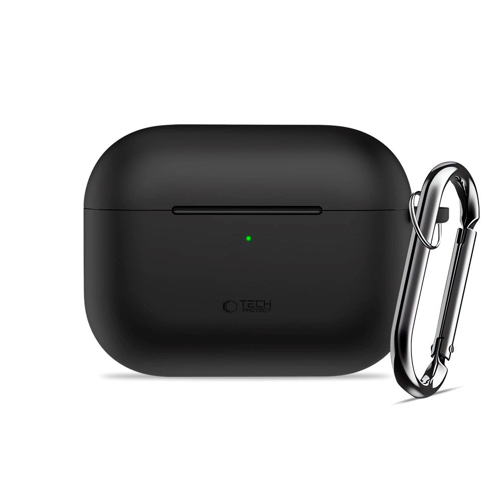 Tech-Protect - Apple AirPods Pro (3. gen.) Silicone Hook Cover - Sort