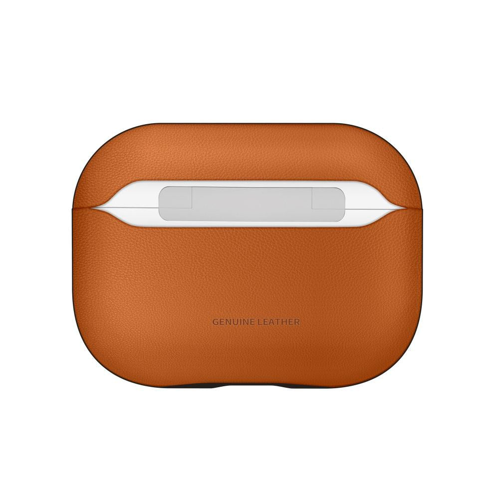 Tech-Protect Apple AirPods Pro (3. gen.) NaturalFit Kunstlæder Cover - Rem - Brun