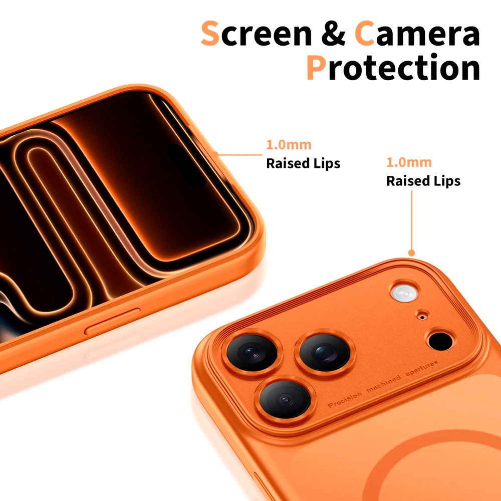 Tech-Protect - iPhone 17 Pro Magpeak Cover - MagSafe Kompatibel - Matte Cosmic Orange - (DEMO)