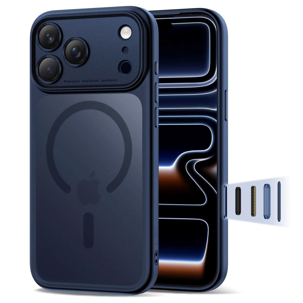 Tech-Protect - iPhone 17 Pro Max Magpeak Cover - MagSafe Kompatibel - Matte Deep Blue - (DEMO)