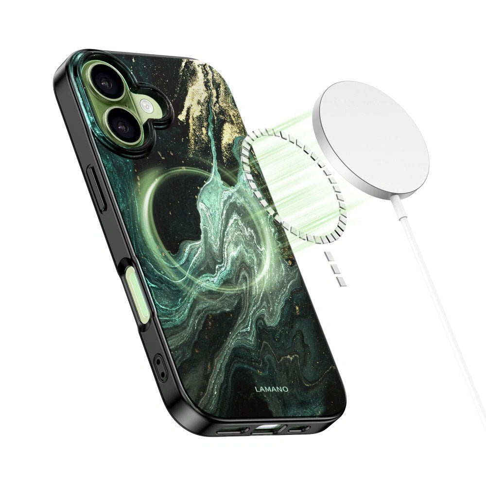 Tech-Protect iPhone 17 Lamano Bagside Cover - MagSafe Kompatibel - Verde Aura