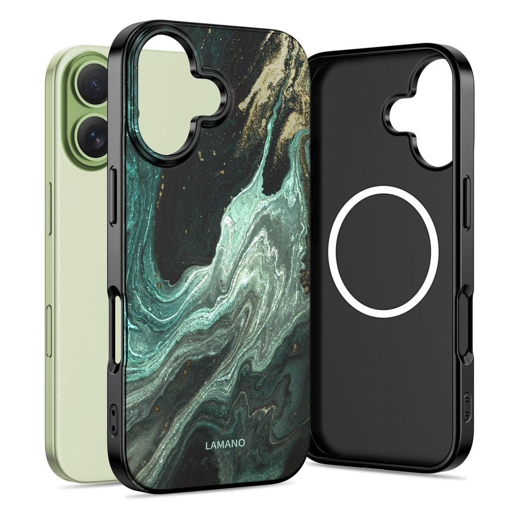 Tech-Protect iPhone 17 Lamano Bagside Cover - MagSafe Kompatibel - Verde Aura