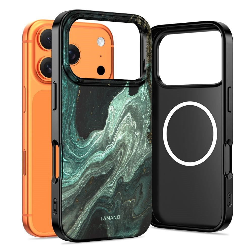 Tech-Protect iPhone 17 Pro Lamano Bagside Cover - MagSafe Kompatibel - Verde Aura