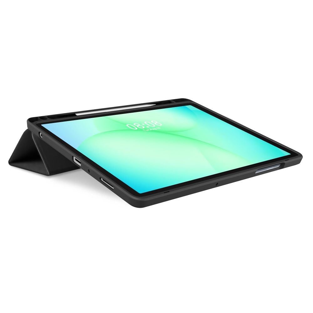 Tech-Protect SC Pen Hybrid Samsung Galaxy Tab A11 / A9 Flip Tablet Cover m. Stylus Holder - Sort / Gennemsigtig