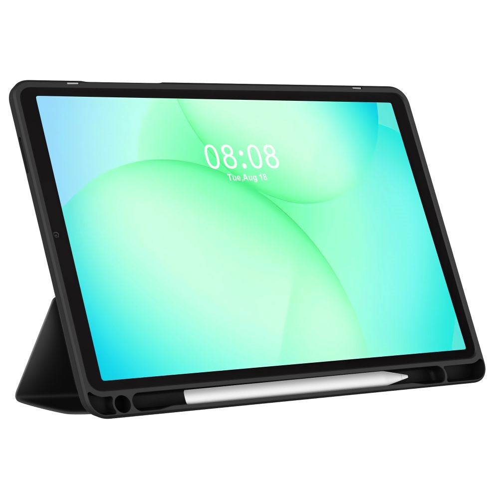 Tech-Protect SC Pen Hybrid Samsung Galaxy Tab A11+ (Plus) / A9+ (Plus) Flip Tablet Cover m. Stylus Holder - Sort / Gennemsigtig