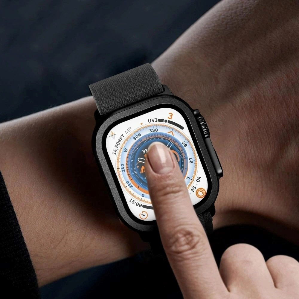 Apple Watch Ultra 3 / 2 / 1 (49mm) Tech-Protect Skærmbeskyttelse - 2 stk. - Titaniumgrå