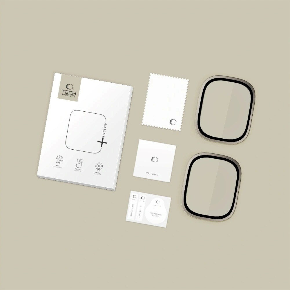 Apple Watch Ultra 3 / 2 / 1 (49mm) Tech-Protect Skærmbeskyttelse - 2 stk. - Titaniumgrå