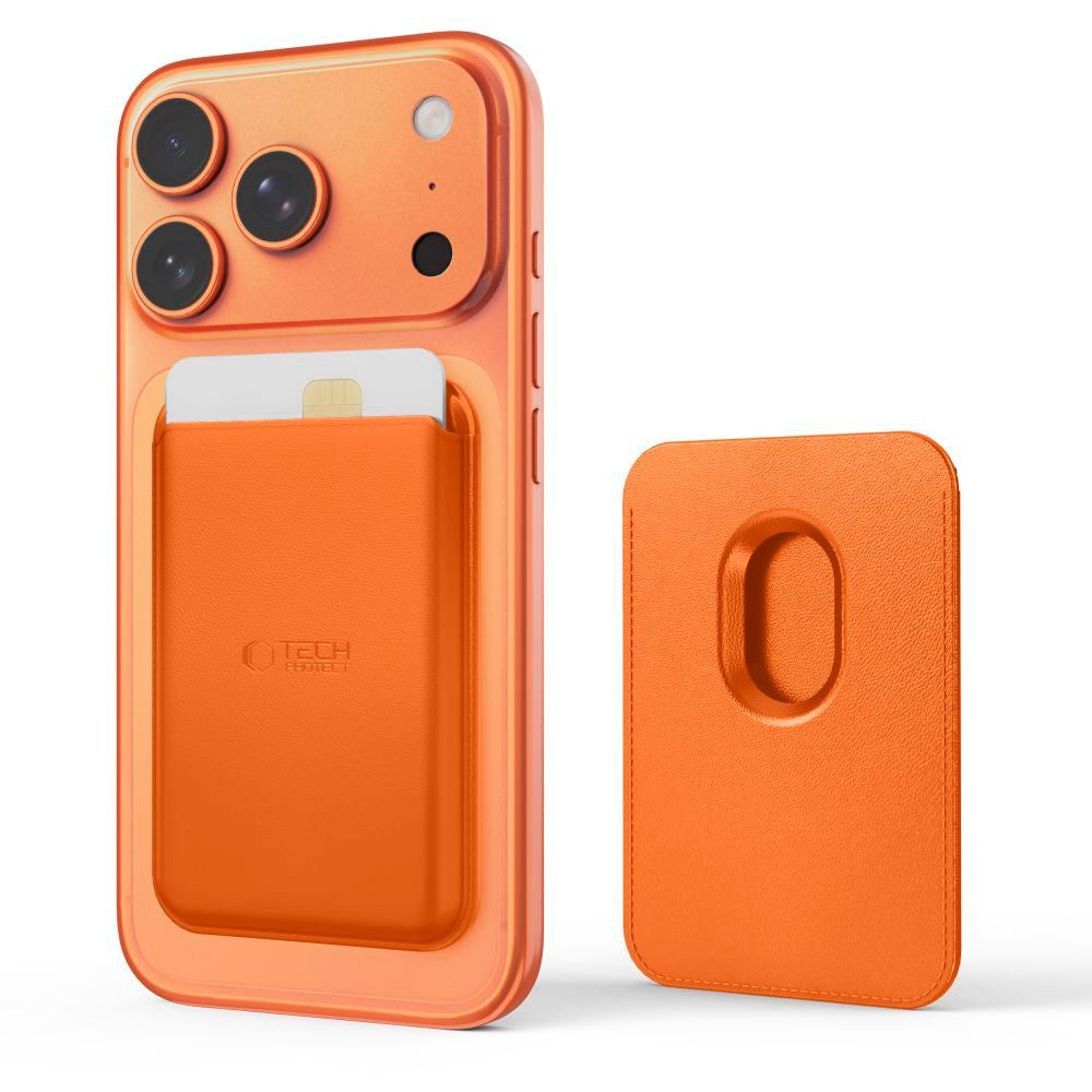 Tech-Protect Magnetisk Kortholder - MagSafe Kompatibel - Orange