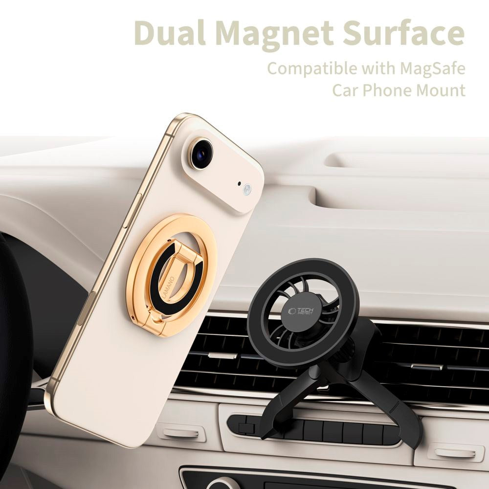 Tech-Protect Lamano Magnetisk Ring Holder - MagSafe Kompatibel - Guld
