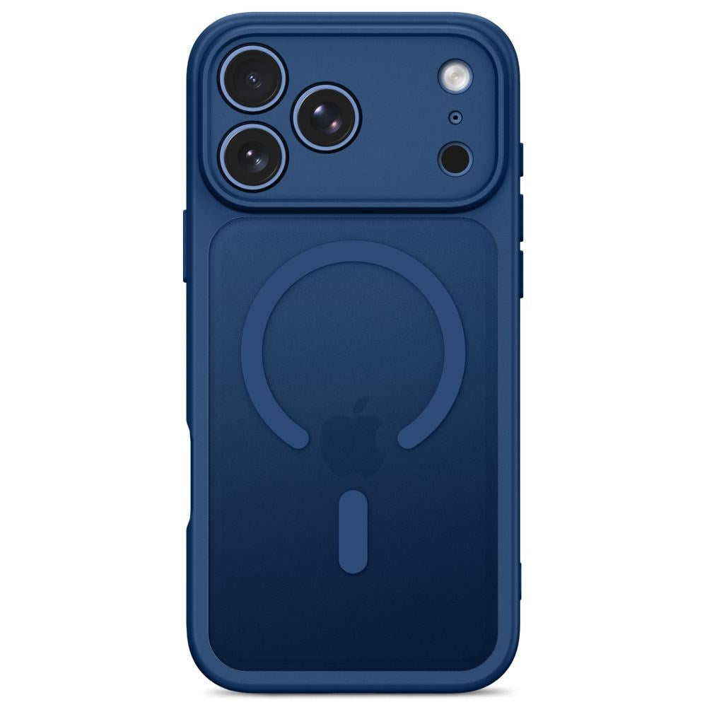 Tech-Protect BasicMag iPhone 17 Pro Max / 18 Pro Max Hybrid Bagside Cover - MagSafe Kompatibel - Mat Mørkeblå
