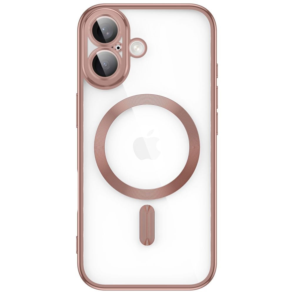 Tech-Protect iPhone 17 MagFlex Cover - MagSafe Kompatibel - Rose Gold / Gennemsigtig