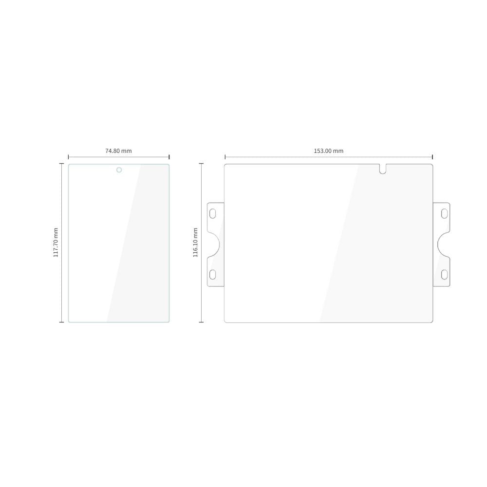 Tech-Protect Samsung Galaxy Z Fold8 Easy Set Foil & Glass Fit+ 4-i-1 Forside- & Bagsideskærm Beskyttelsessæt - Gennemsigtig