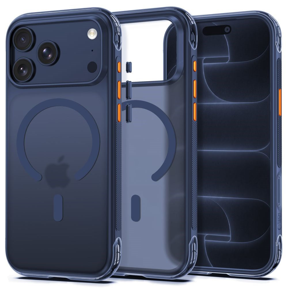 Tech-Protect iPhone 18 Pro Max / 17 Pro Max MagAir Bagside Cover - MagSafe Kompatibel - Mat Blå