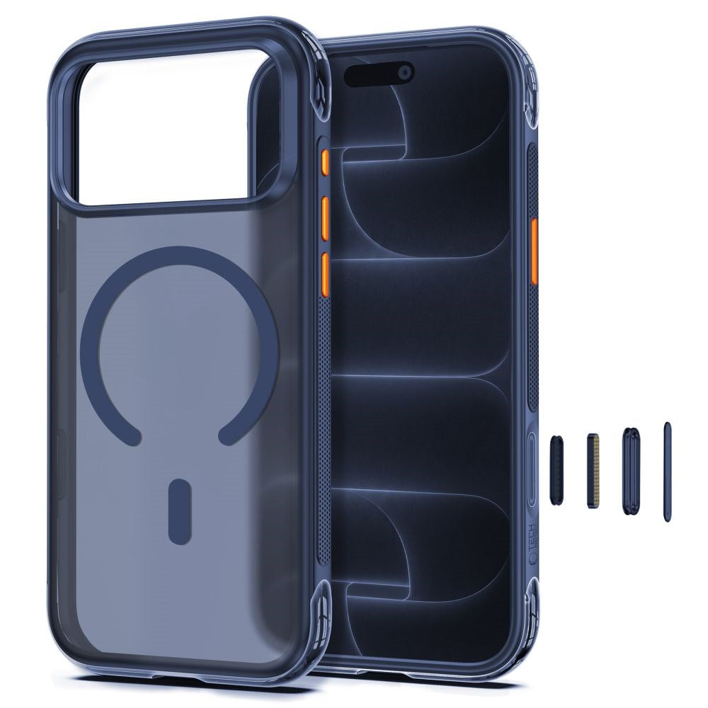 Tech-Protect iPhone 18 Pro Max / 17 Pro Max MagAir Bagside Cover - MagSafe Kompatibel - Mat Blå