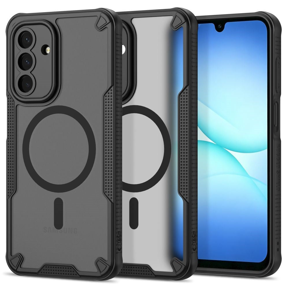 Tech-Protect Samsung Galaxy A17 (5G) / A18 / A26 Rugged Shield Mobil Cover - MagSafe Kompatibel - Mat Sort