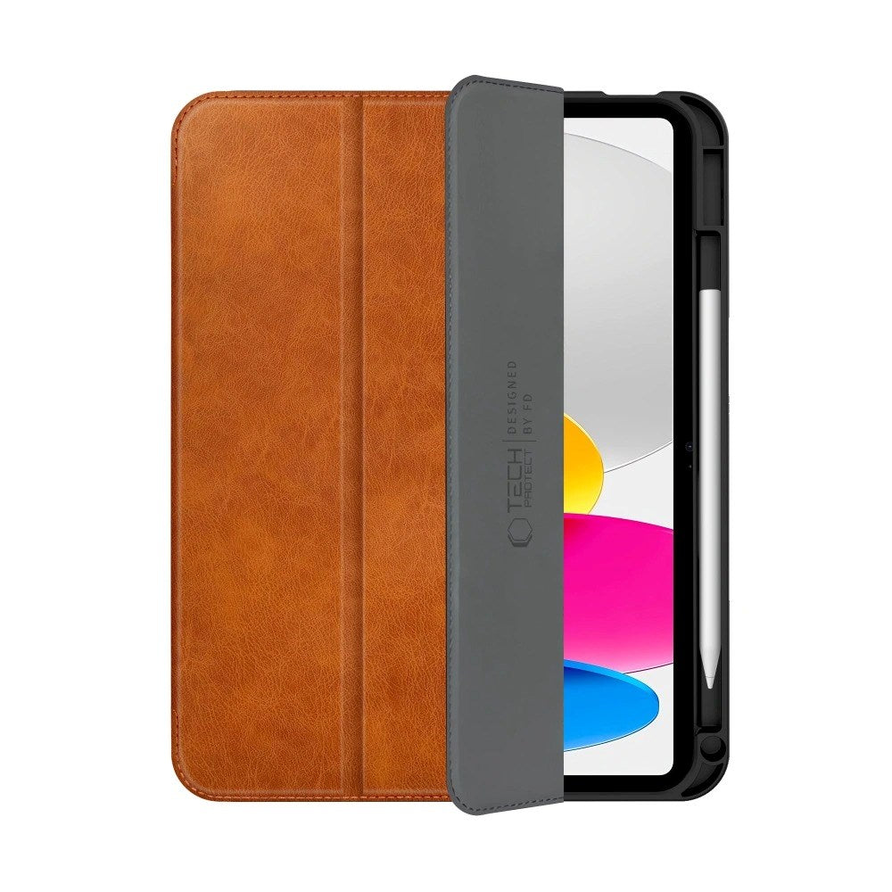iPad 11" (2025) / 10.9" (2024 / 2022) Tech-Protect Fleece Tablet Cover - Brun