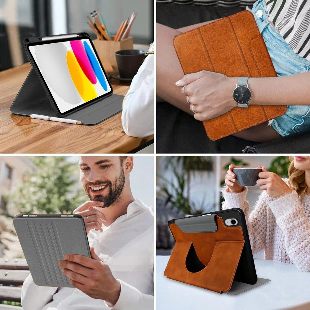 iPad 11" (2025) / 10.9" (2024 / 2022) Tech-Protect Fleece Tablet Cover - Brun