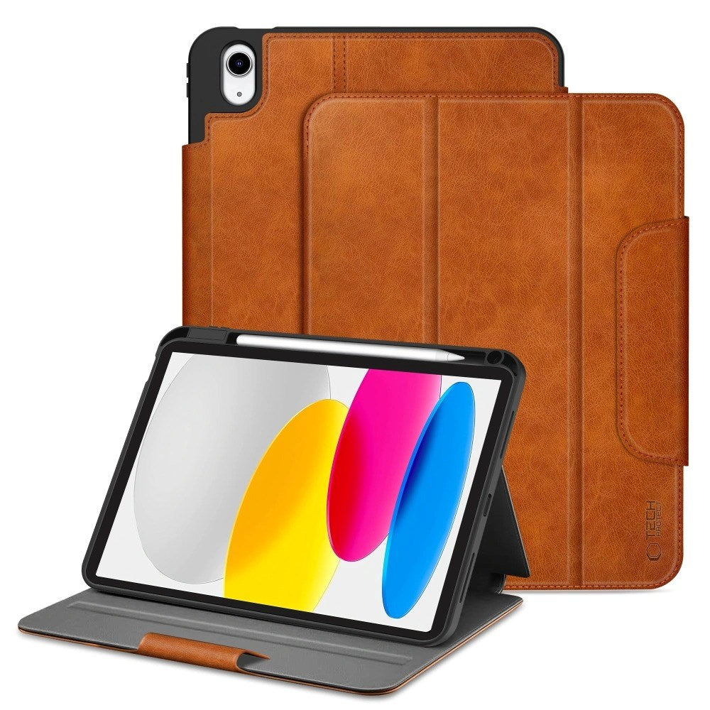 iPad 11" (2025) / 10.9" (2024 / 2022) Tech-Protect Fleece Tablet Cover - Brun