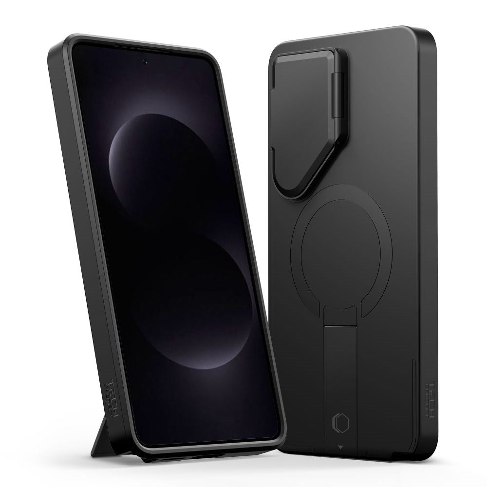Samsung Galaxy S26 Ultra Tech-Protect Kevlar Aura Hybrid Bagside Cover - MagSafe Kompatibel - Sort