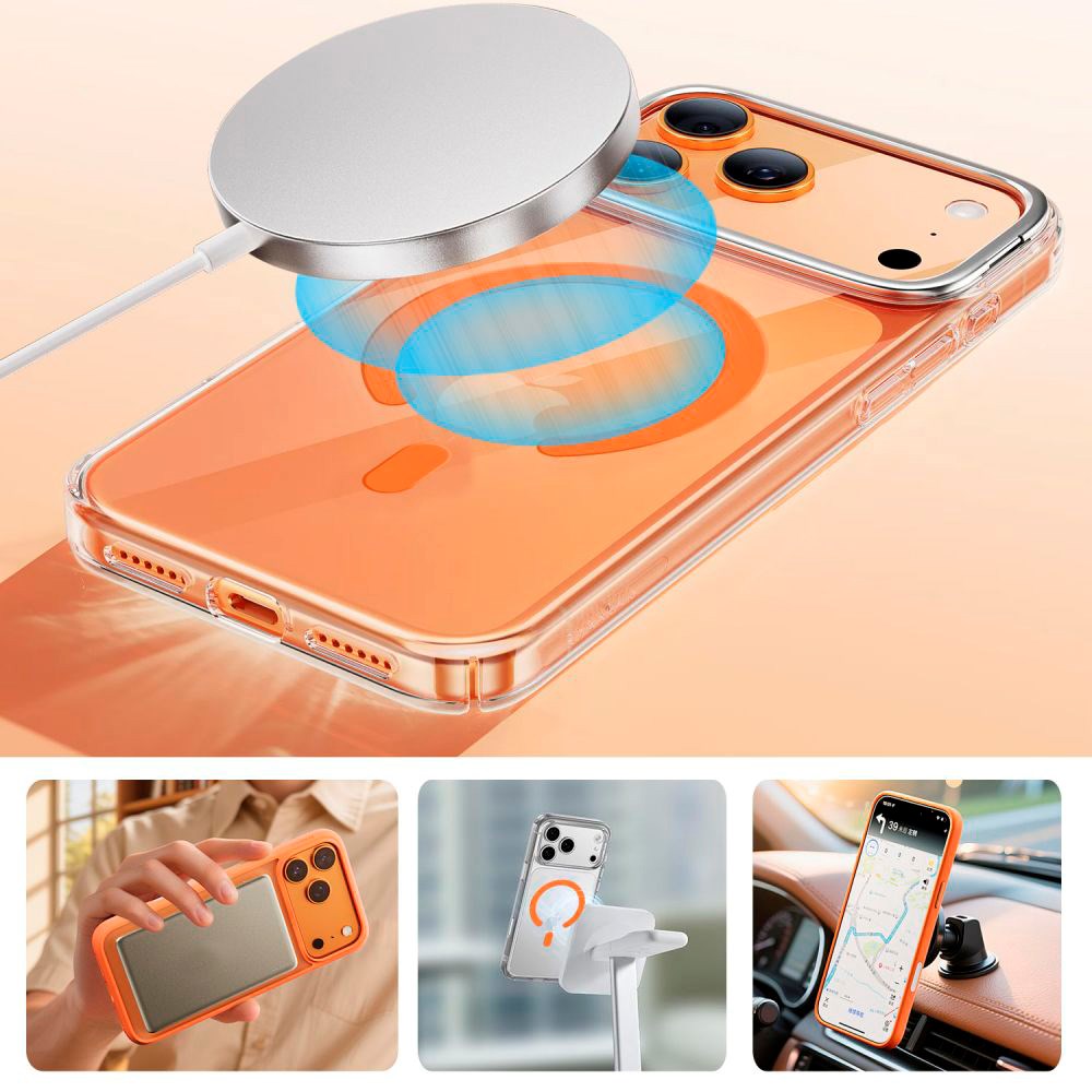 Tech-Protect - MagSafe Ring m. Installationsramme - Orange