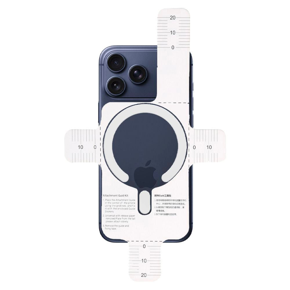 Tech-Protect - MagSafe Ring m. Installationsramme - Hvid