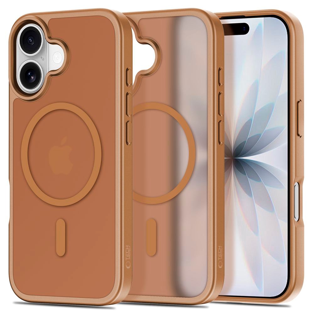 Tech-Protect iPhone 17 BasicMag Hybrid Bagside Cover - MagSafe Kompatibel - Mat Brun