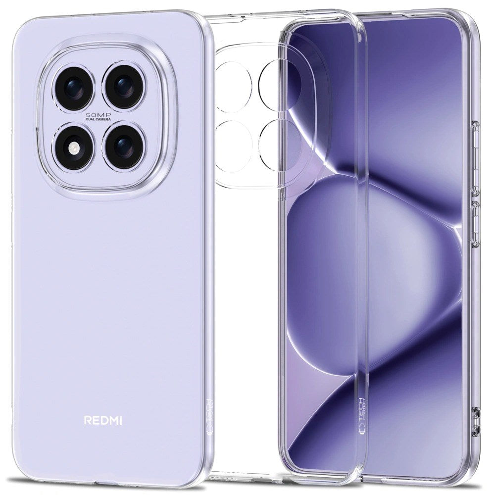 Xiaomi Redmi Note 15 Pro (5G) Tech-Protect Flexair Hybrid Bagsidecover - Gennemsigtig