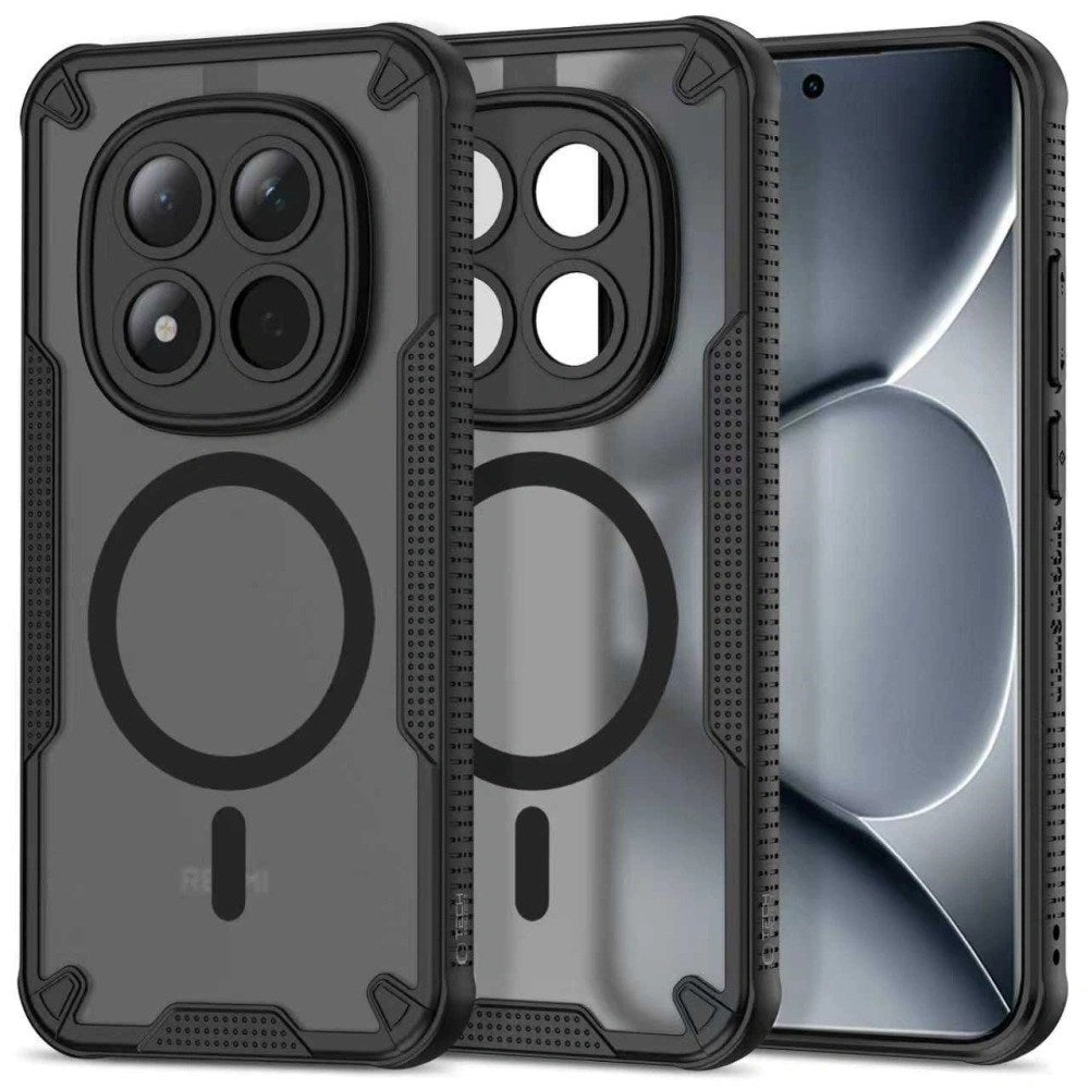 Xiaomi Redmi Note 15 Pro+ (Plus) Tech-Protect Rugged Shield Case - MagSafe Kompatibel - Mat Sort