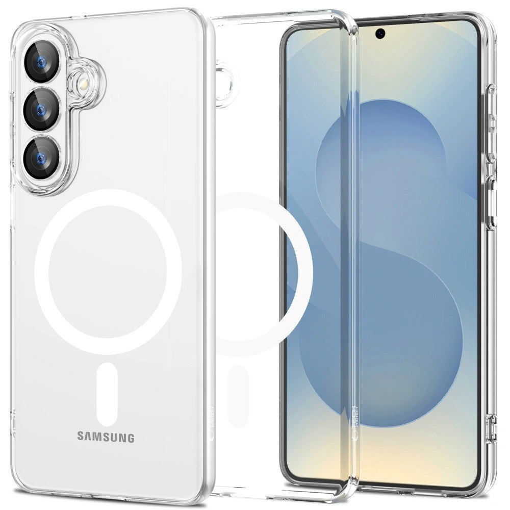 Samsung Galaxy S26+ (Plus) Tech-Protect Flexair Hybrid Bagside Cover - MagSafe Kompatibel - Gennemsigtig